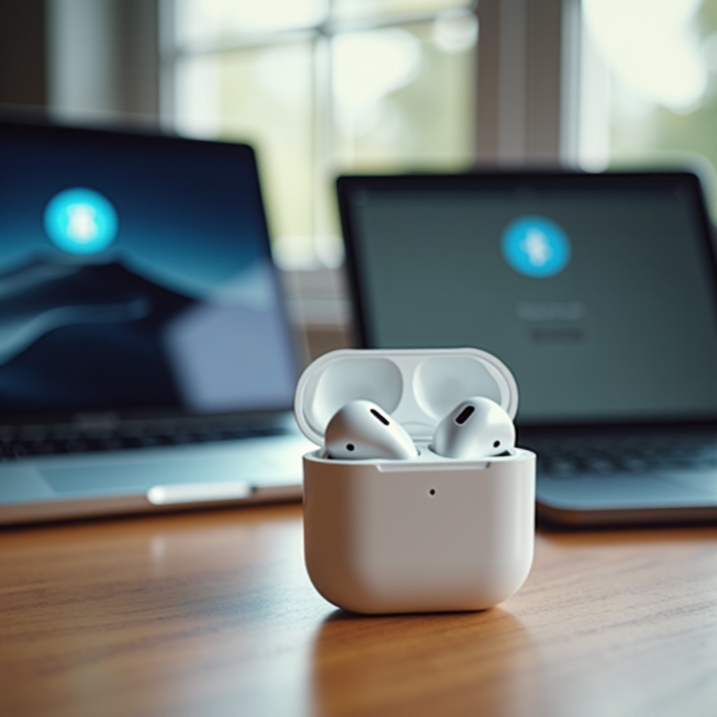 AirPods подключены, когда находятся в футляре