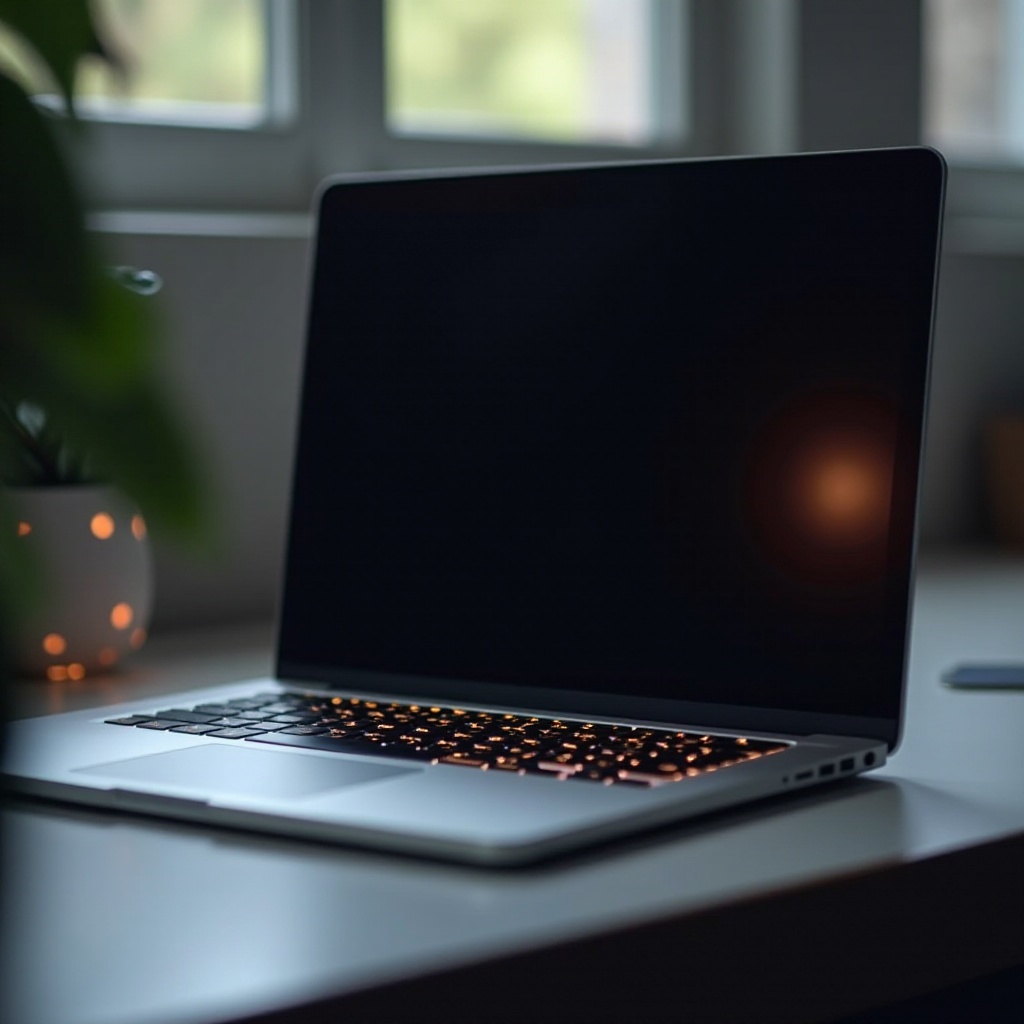 tela do MacBook Pro não funciona, mas o teclado está aceso