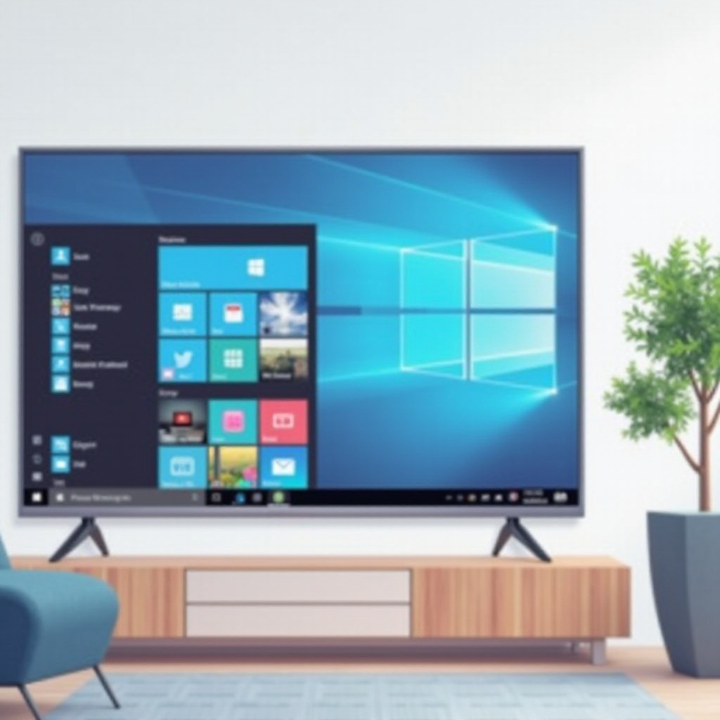 отображение экрана с ПК на телевизор Windows 11