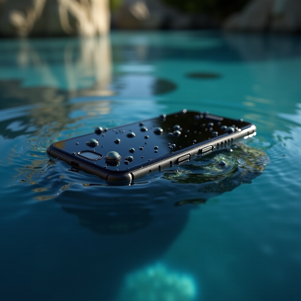 телефон упал в воду, теперь экран черный