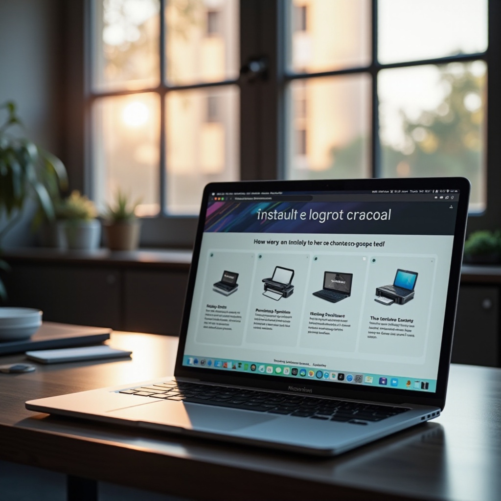 como instalar uma impressora no meu macbook pro
