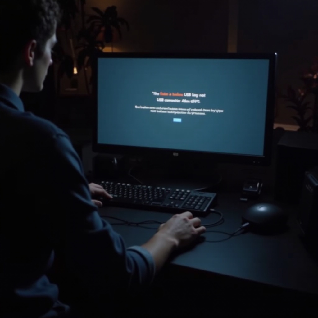 dispositivo USB desconhecido falha ao definir endereço