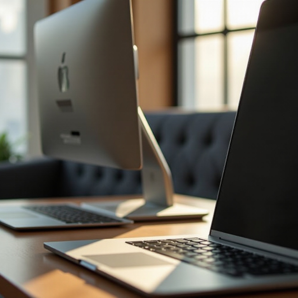 alternar entre laptop e monitor de desktop