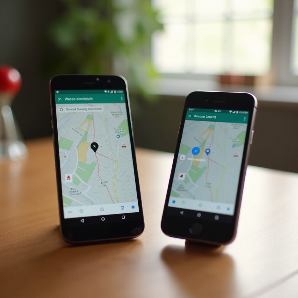 melhor maneira de compartilhar localização entre iPhone e Android