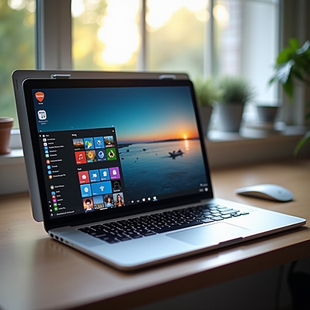 como colocar o aplicativo na tela inicial do laptop