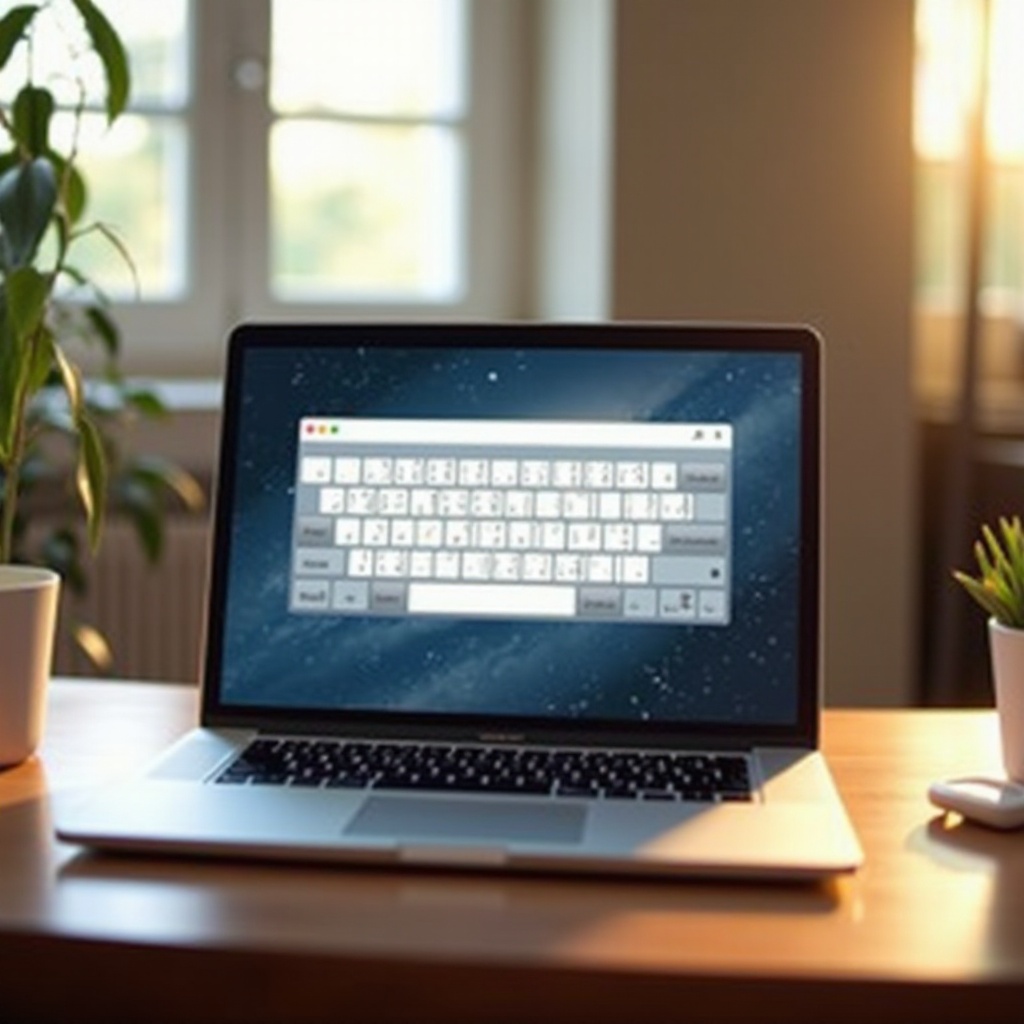 วิธีใช้แป้นพิมพ์บนหน้าจอบนแล็ปท็อป