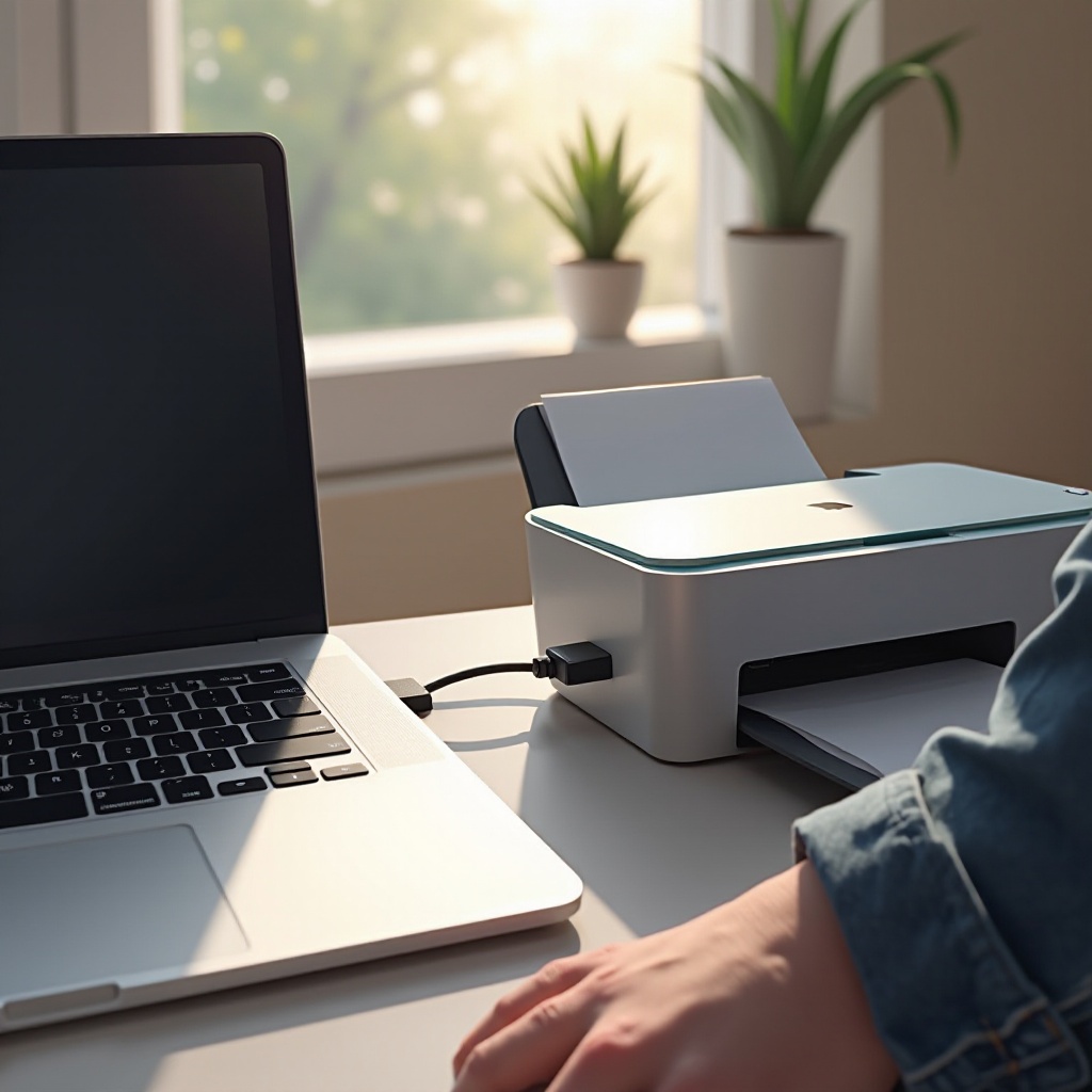 como instalar uma impressora no meu macbook pro